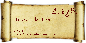 Linczer Álmos névjegykártya